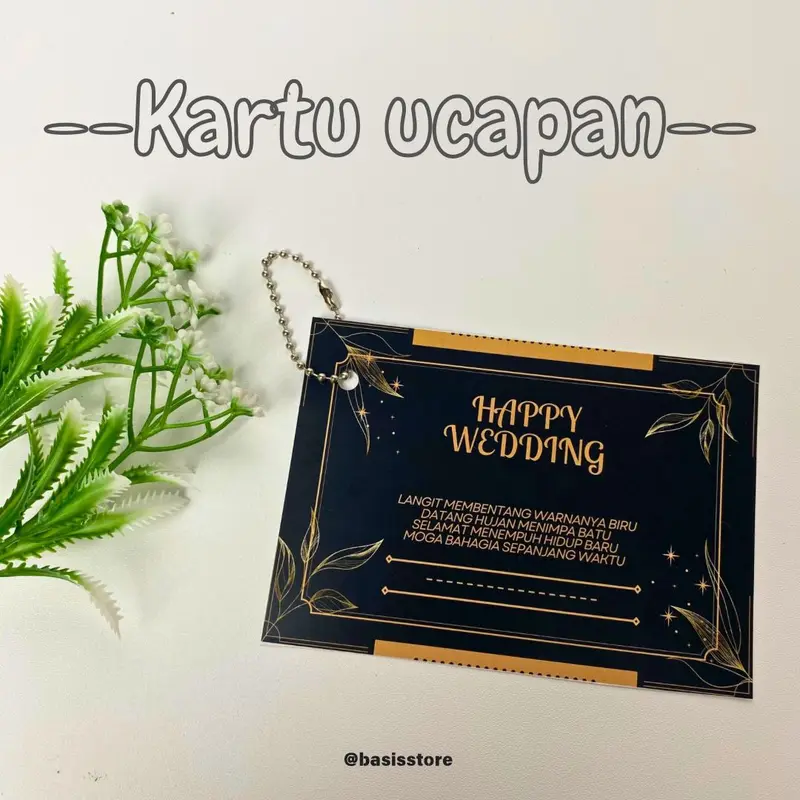 Kartu Ucapan Gift Card Ulang Tahun Wedding Souvenir Pernikahan Kado 7