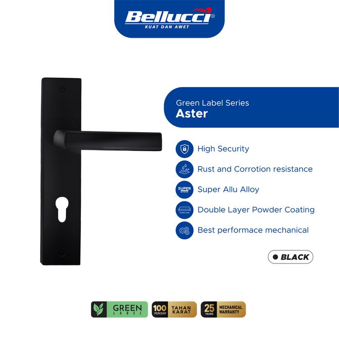 Gambar Bellucci Door Handle A8 Aster MB Kunci Pintu Rumah Satu Set Minimalis Modern High Security dari ONASSIS BELLUCCI OFFICIAL Kota Tangerang Tokopedia