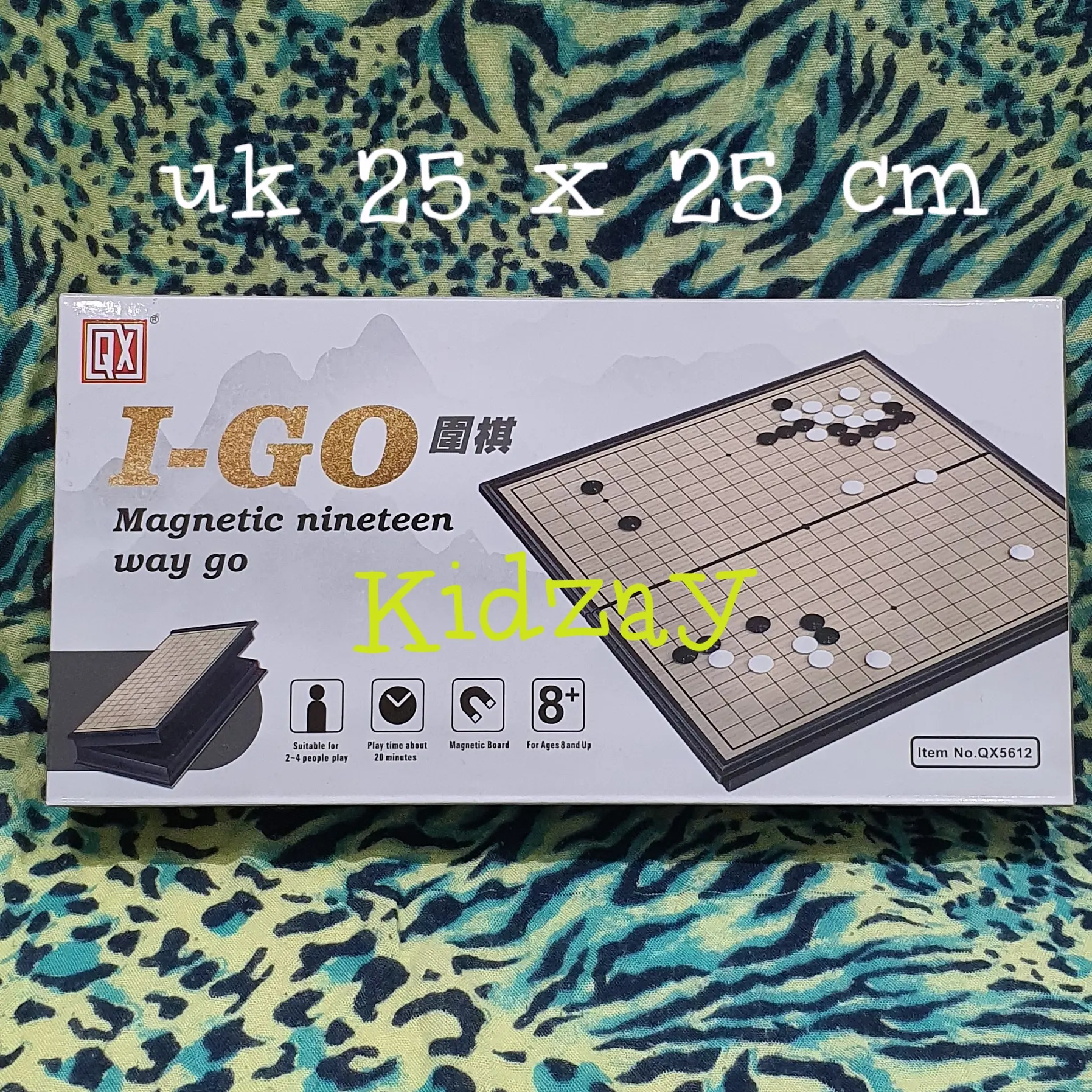 KZ Mainan Igo / Go / Baduk / Catur Cina Kuno / Weiqi Magnet Board Grid 19 x 19 size 25 x 25