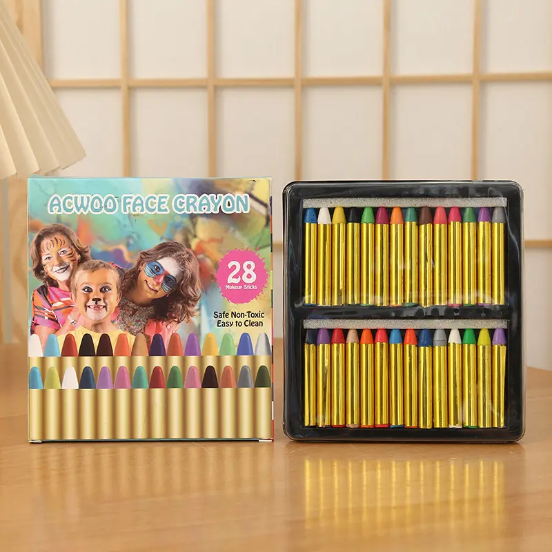 28/36 Warna Face and Body Painting Crayons / Crayon Wajah & Badan