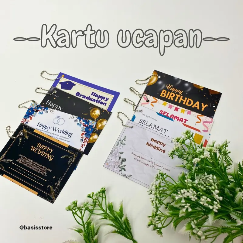 Kartu Ucapan Gift Card Ulang Tahun Wedding Souvenir Pernikahan Kado 0
