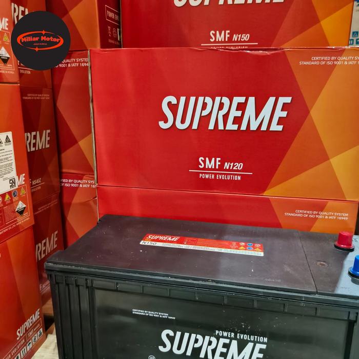 Jual Aki Kering Supreme N120 12V 120Ah Genset Kapal Alat Berat