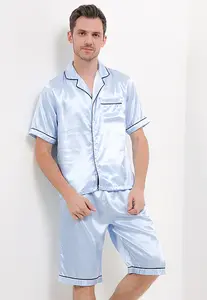 Baju Tidur Pria Lengan Pendek Celana Pendek Anne Wintours Man (S20240801)(301)228 Satin Kado Gift