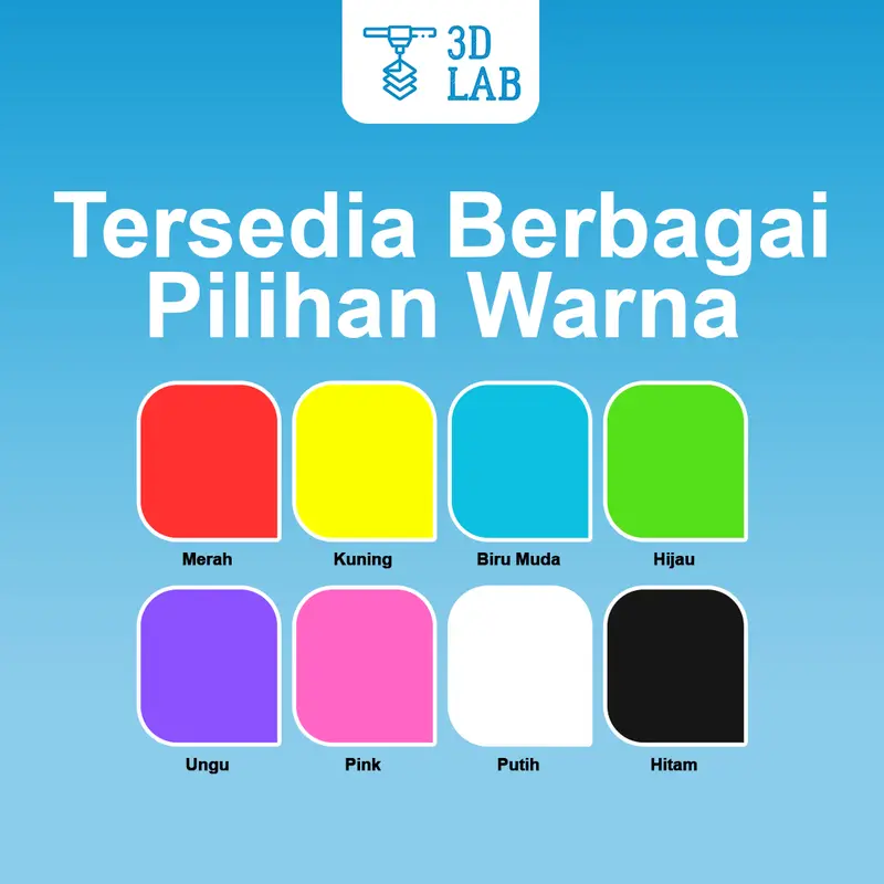 3D print / Bahan PLA+ Matte Doff / Cetak Custom 4