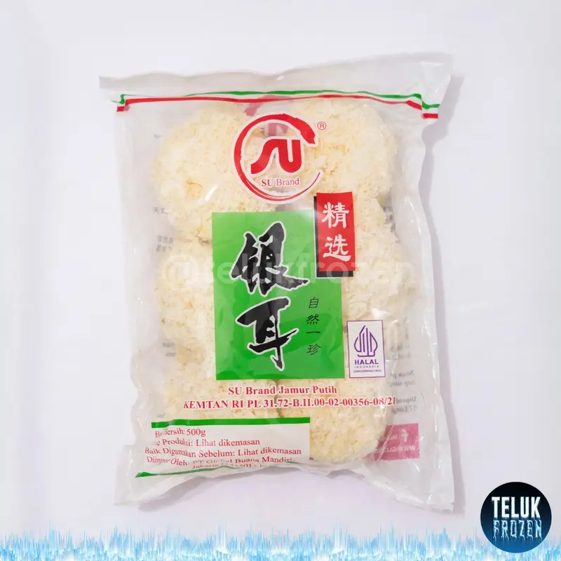 Su brand jamur putih salju 500g 500 gr g gram snow white fungus bai mu er es kering pek bok ni 0