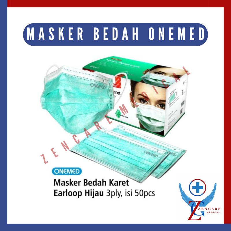 Masker One Plus Earloop Masker One Med Medis Earloop 3 PLY Sebox Isi 50 PCS - Shop | Tokopedia