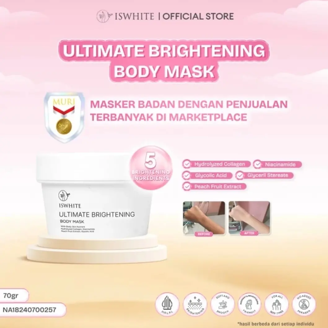 Iswhite Ultimate Brightening Body Mask 70 gr