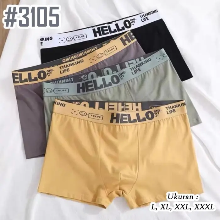 Celana dalam BOXER PRIA [3pcs]