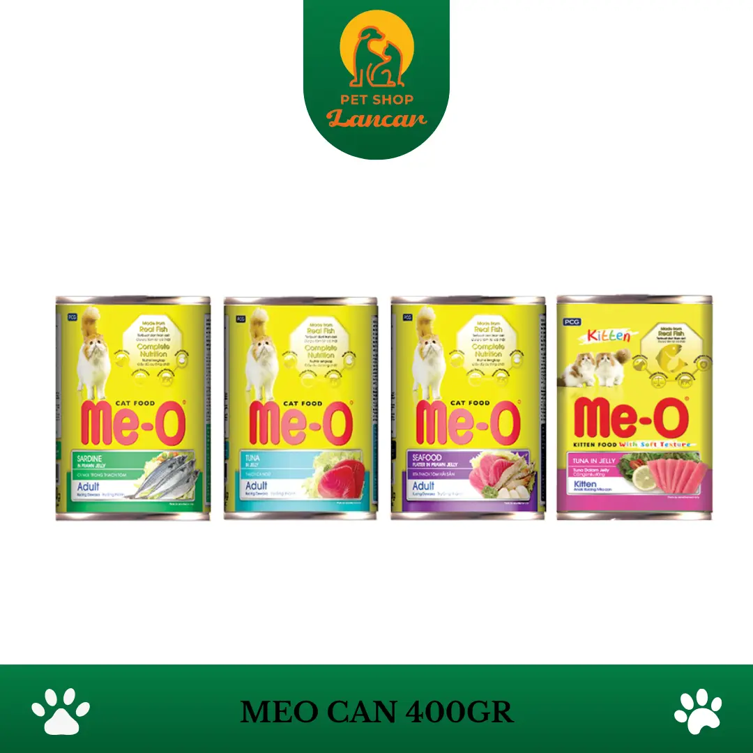 Makanan Kucing Basah Meo me-O Kaleng 400GR Setara Whiskas Premium