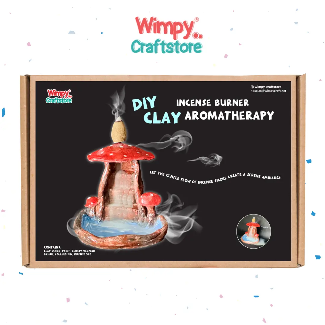 Wimpy DIY KIT Incense Burner Aromatherapy Kerajinan Tangan Aktivitas Anak Belajar