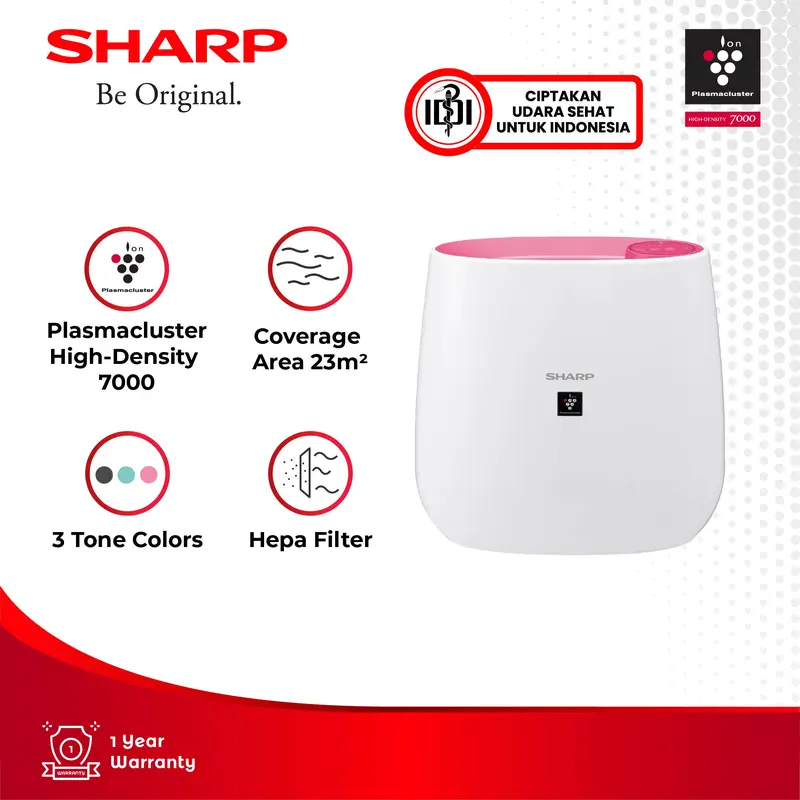 Sharp Air Purifier FP-J30Y-Black / Pink / Aqua Blue 2