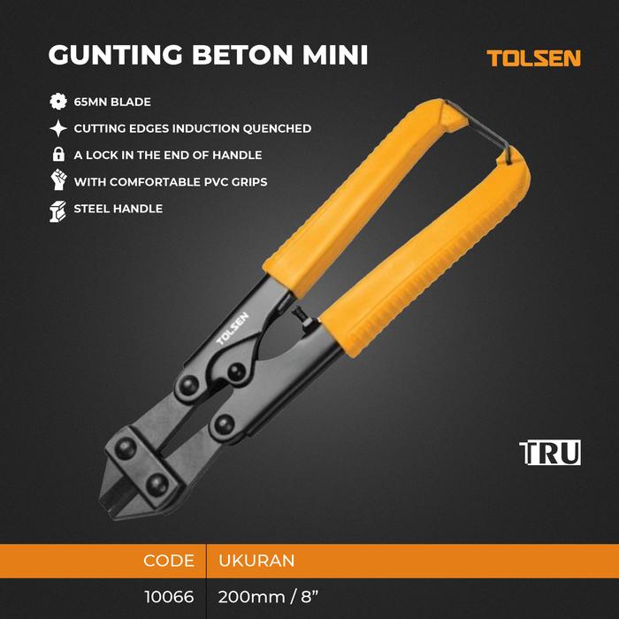 Gambar Gunting Beton Mini Bolt Cutter Gunting Kawat Besi 8 inch Tang Potong 10066 Tolsen dari Truteknik Kota Bekasi Tokopedia
