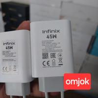 Gambar Adaptor kepala charger Infinix Note 40 / Note 40 pro 5G 45W original Copotan asli - kabel dari omjok Kota Administrasi Jakarta Utara 4 Tokopedia