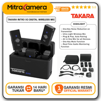 Gambar Takara INTRO X3 Digital Wireless Mic Microphone with Charging Case dari Mitrakamera Kota Administrasi Jakarta Selatan 1 Tokopedia