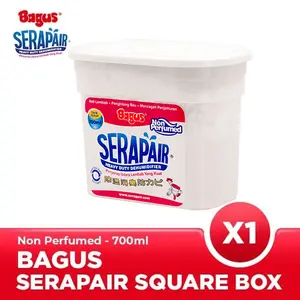 Bagus Serapair Square Box serap air 700 ml Non Perfume Putih W-20402