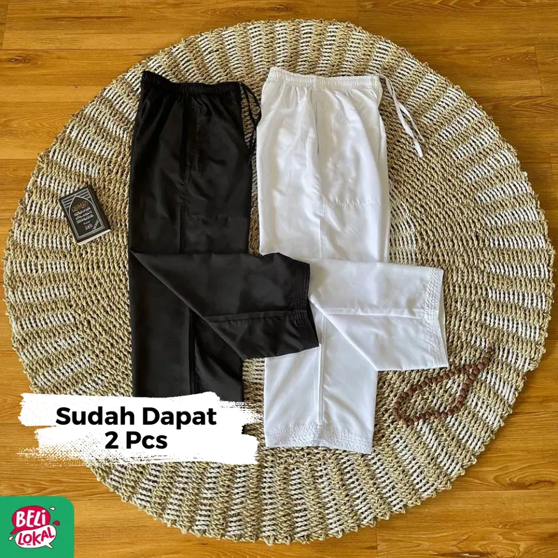 Dapat 2 Celana Sirwal Pangsi Pria Perlengkapan Haji dan Umroh 0