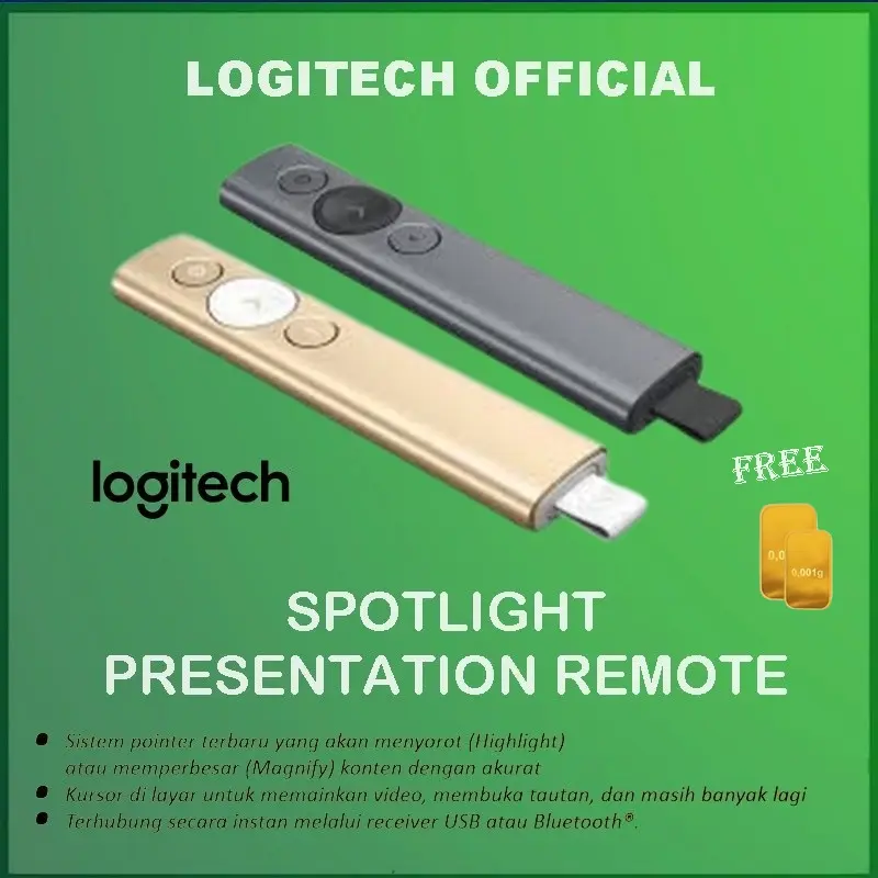 Logitech Spotlight Wireless Presentation Remote Presenter Logitech