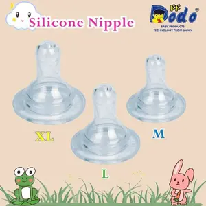 Dot Dodo Silicone Nipple Dot Bulat Ukuran S M L XL untuk Botol Susu Bahan BPA Free