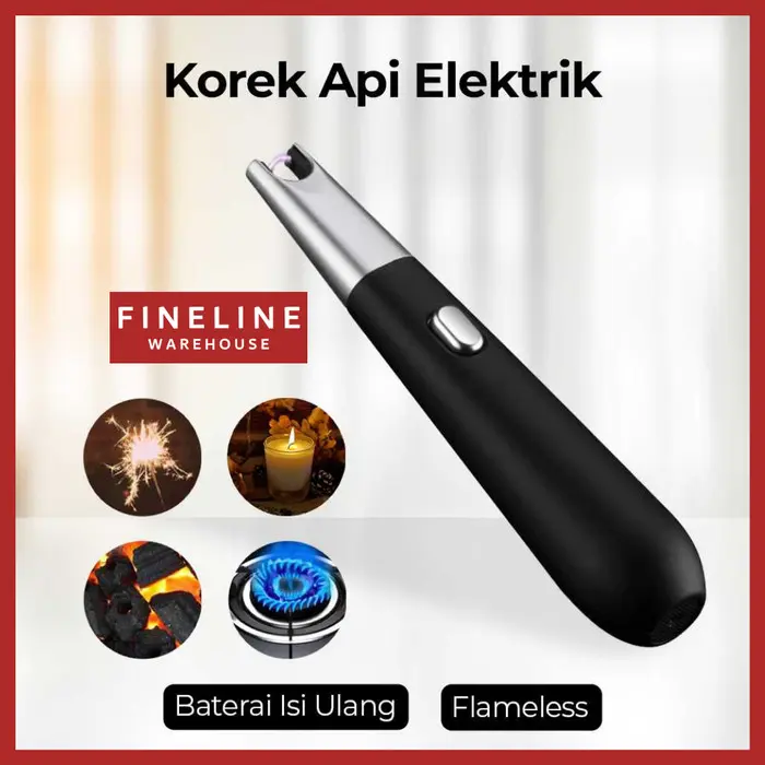 Korek Api Elektrik Pemantik Api Kompor Torch Cooking Lighter USB Rechargeable 0