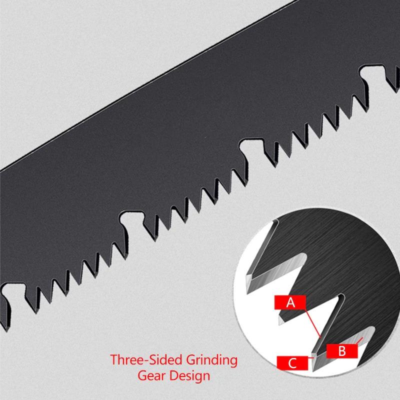 Gergaji Kayu Lipat Portable 13 18 21 24 30 35 cm Folding Saw Baja SK5 Tahan Karat Potong Dahan Serbaguna 6