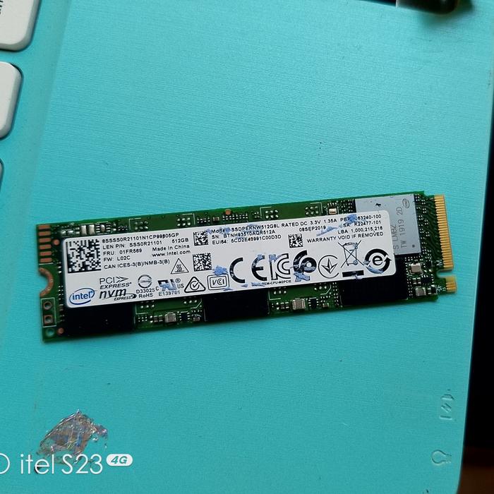 Jual SSD Intel SSDPEKNW512G8H - 512GB M.2 PCIe NVMe 2280 MLC 3D