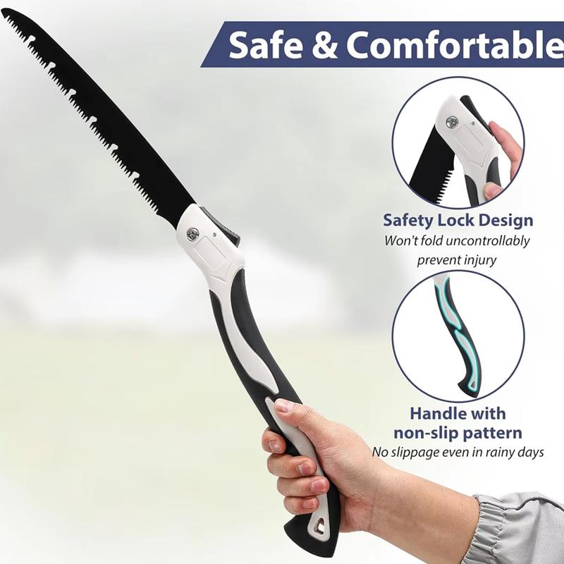 Gergaji Kayu Lipat Portable 13 18 21 24 30 35 cm Folding Saw Baja SK5 Tahan Karat Potong Dahan Serbaguna 7