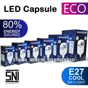 LAMPU LED KAPSUL 20 WATT 15 WATT 10 WATT 5 WATT PUTIH DAYLIGHT LED CAPSULE LED BULB LED T BULB LED 20W 15W 10W 5W