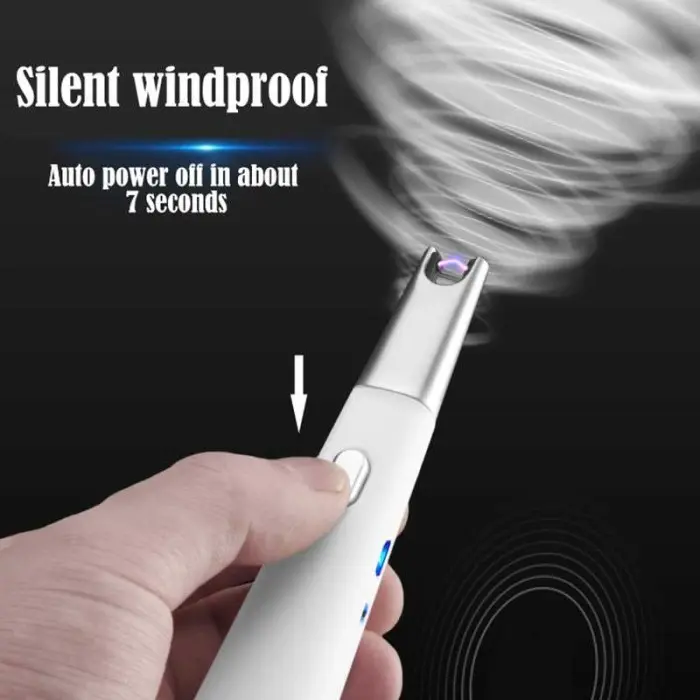 Korek Api Elektrik Pemantik Api Kompor Torch Cooking Lighter USB Rechargeable 2