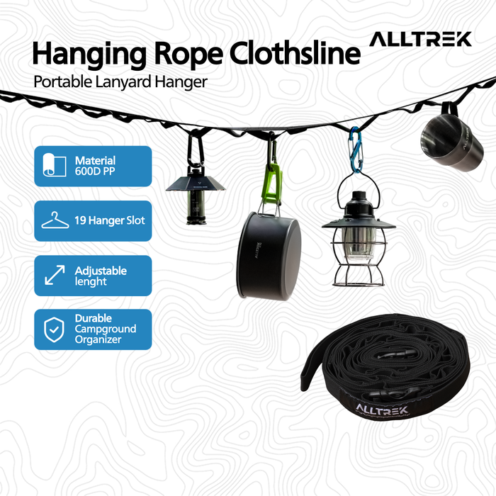 Gambar ALLTREK Hanging Rope Outdoor Multifunctional Tali Gantung Flysheet dari ALLTREK OUTDOOR GEAR Kota Administrasi Jakarta Barat Tokopedia