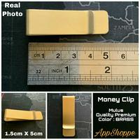 Gambar Money Clip Penjepit Uang Mulus Klip Dompet PREMIUM BRASS MATTE FINISH dari DKD Shop78 Kota Administrasi Jakarta Selatan 4 Tokopedia