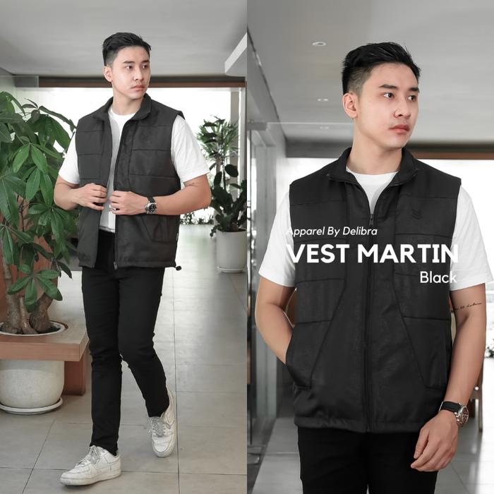 Gambar Delibra Rompi Motor Vest Pria Martin Black - M dari delibra.id Kota Bandung Tokopedia