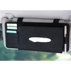 Tempat Tisu Mobil Gantung Sun Visor Tissue Box with Card Holder