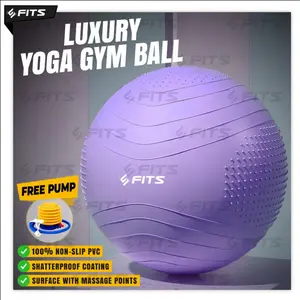 SFIDN FITS Luxury Yoga Gym Ball | Anti Slip & Burst | Bola Fitness