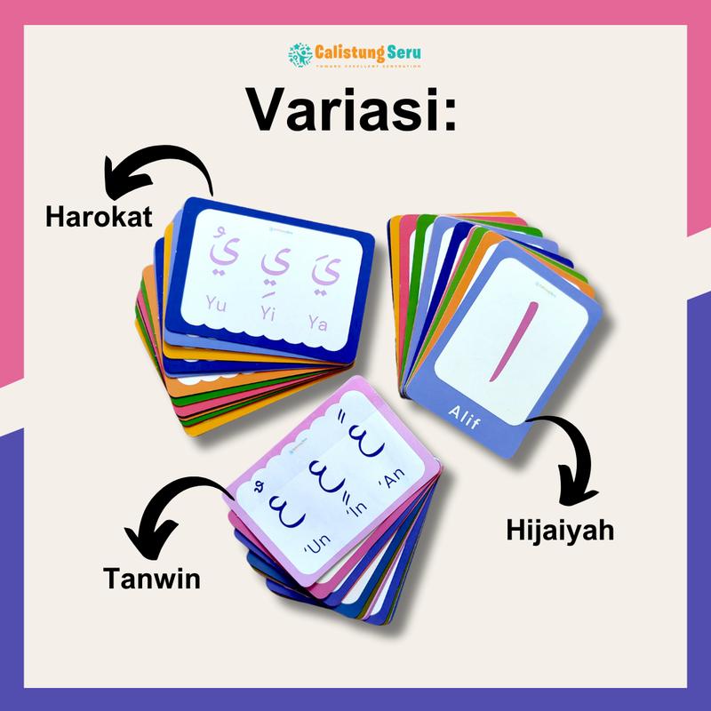 Flash card Huruf Hijaiyah Media Belajar Huruf Arab 3