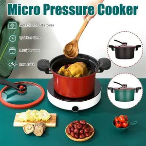 PANCI MICRO PRESSURE SOUP POT 22 CM ANTI LENGKET KAPASITAS 3.5 LITER LOW PRESSURE COOKER MICRO POT