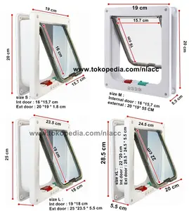 Pintu Kucing / Pintu Anjing Kecil Flapdoor cat / small dog  4way magnectic