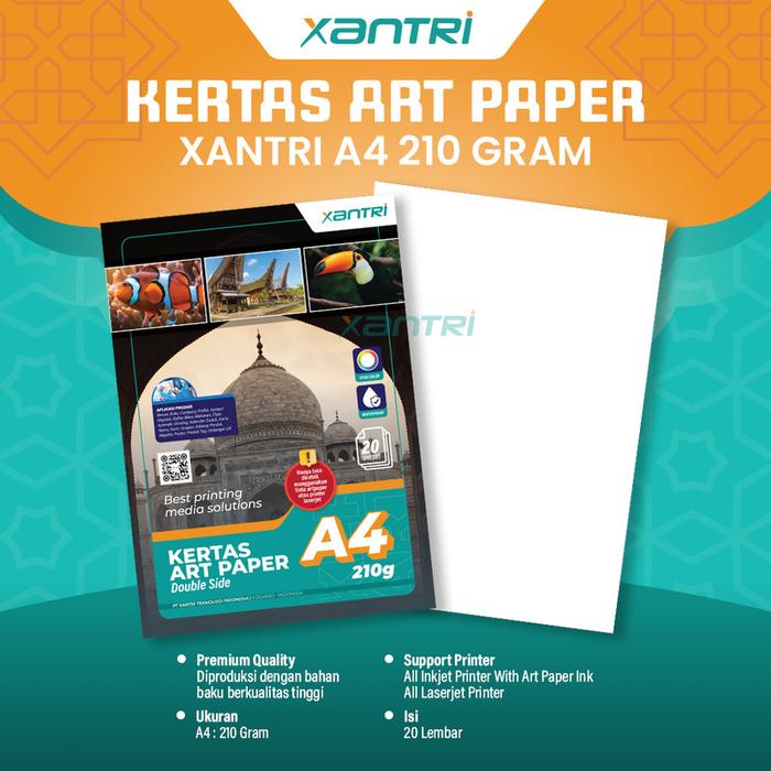 Gambar Kertas Art Paper A4 210gsm isi 20 Lembar Paper Art A4 210 gsm Art Karton Xantri Original Brosur Cartoon dari Xantri.id Kab. Sidoarjo Tokopedia