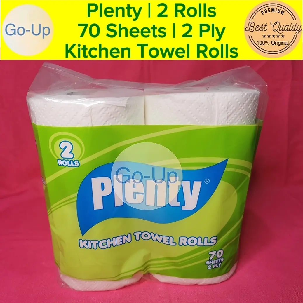 Tisu Plenty Kitchen Towel 2 Rolls 70 Sheets 2 Ply Tissue Dapur Serap Minyak Murah - Single Pack