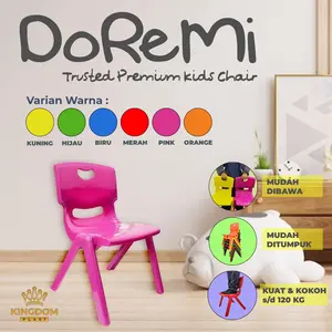 KURSI ANAK/KURSI GAMBAR/KURSI PLASTIK ANAK/KURSI TK/KURSI WARNA WARNI - UNGU