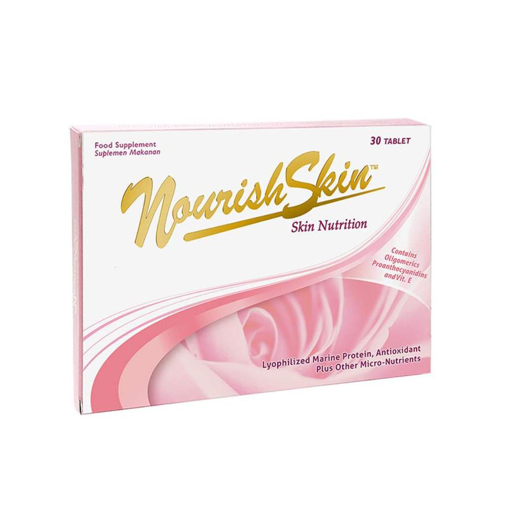 Nourish Skin 30 Tablet - Suplemen Kulit Normal, Berminyak, Jerawat