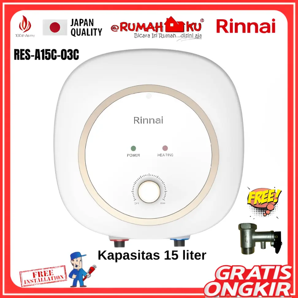 Water Heater Listrik Rinnai RES-A15C-03C