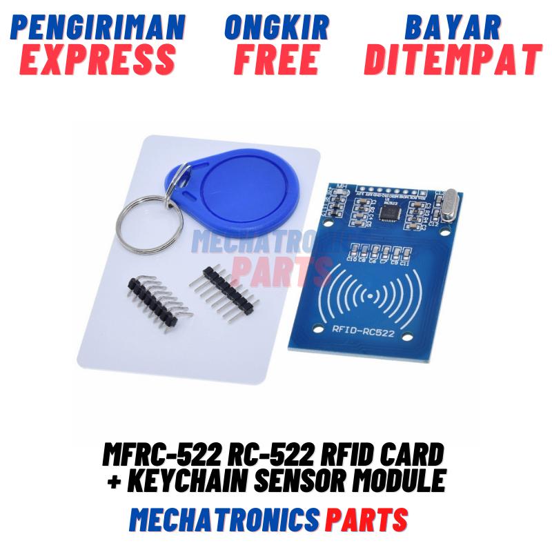 MFRC-522 RC-522 RFID MODULE CARD FOR E-KTP KEYCHAIN SENSOR KTP-EL TAG ...