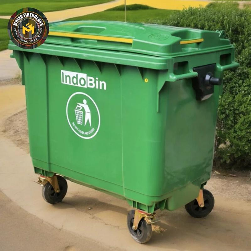 IndoBin Tempat Sampah Besar 660L Bahan Plastik HDPE Model 660B-3 ...
