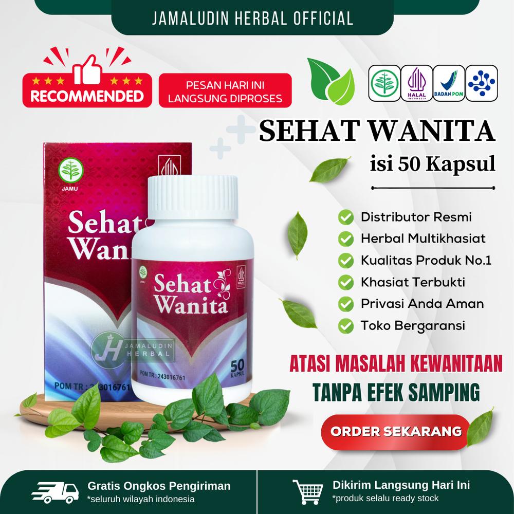 Obat Pelancar_Haid Alami - Siklus Haid Tidak Lancar - Mentruasi Lancar - 50 Kapsul