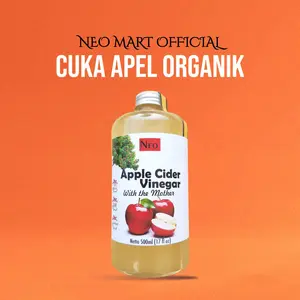 NEO Cuka Apel Organik 250ml Organic Apple Cider Vinegar With The Mother Cuka Apel Buah Apel Botol
