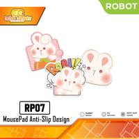 Gambar MOUSEPAD ROBOT RP07 Motif Kelinci Lucu Material PU Anti-Slip - White dari Techno Computer Bali Kota Denpasar 1 Tokopedia