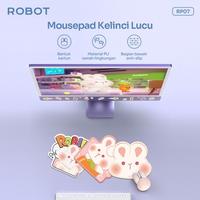 Gambar MOUSEPAD ROBOT RP07 Motif Kelinci Lucu Material PU Anti-Slip - White dari Techno Computer Bali Kota Denpasar 3 Tokopedia