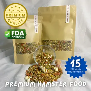 MOCO - PREMIUM MAKANAN HAMSTER GERBIL FOOD 400gr FDA APPROVED DENGAN 15 INGREDIENTS PREMIUM UNTUK KUALITAS TERBAIK