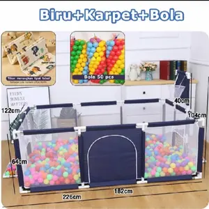 Pro Pagar Bayi Bermain Playpen Pagar Bayi Keranjang Tempat Bermain Anak Mandi bola Tenda Anak Pagar Bayi