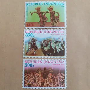 Prangko Indonesia 1986. KEBUDAYAAN. Seri 3v. Mint.